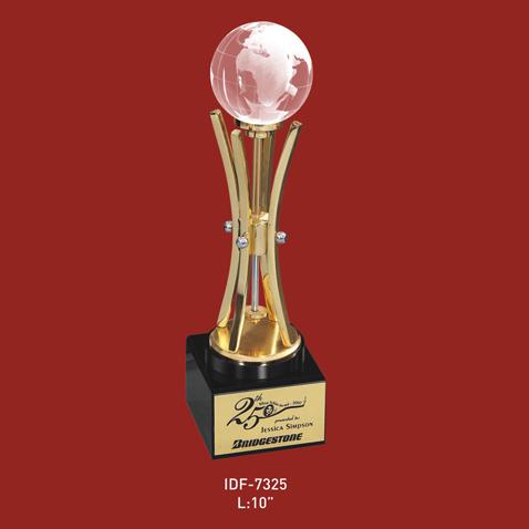 Curve Shape With Globe Award