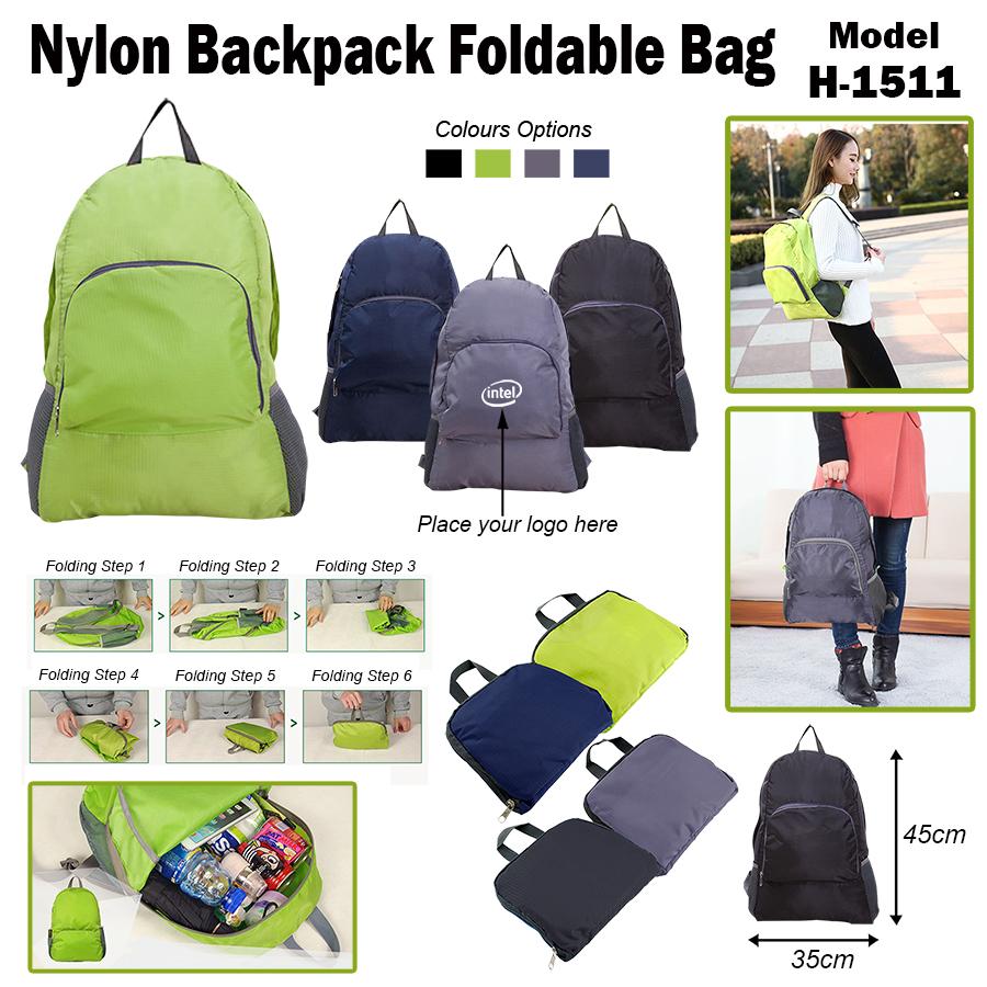 Nylon Backpack Foldable Bag