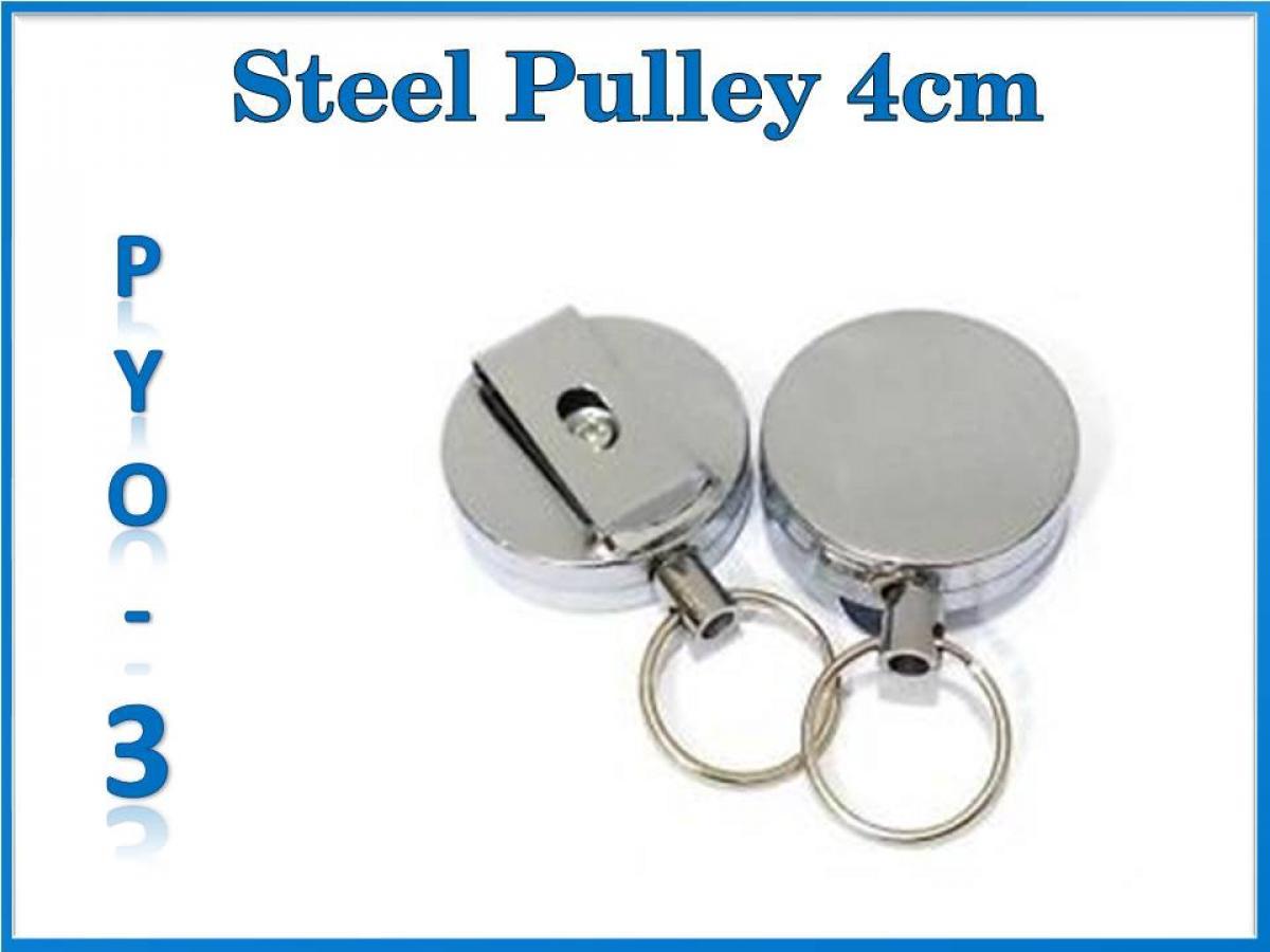 Steel Pulley Keychain