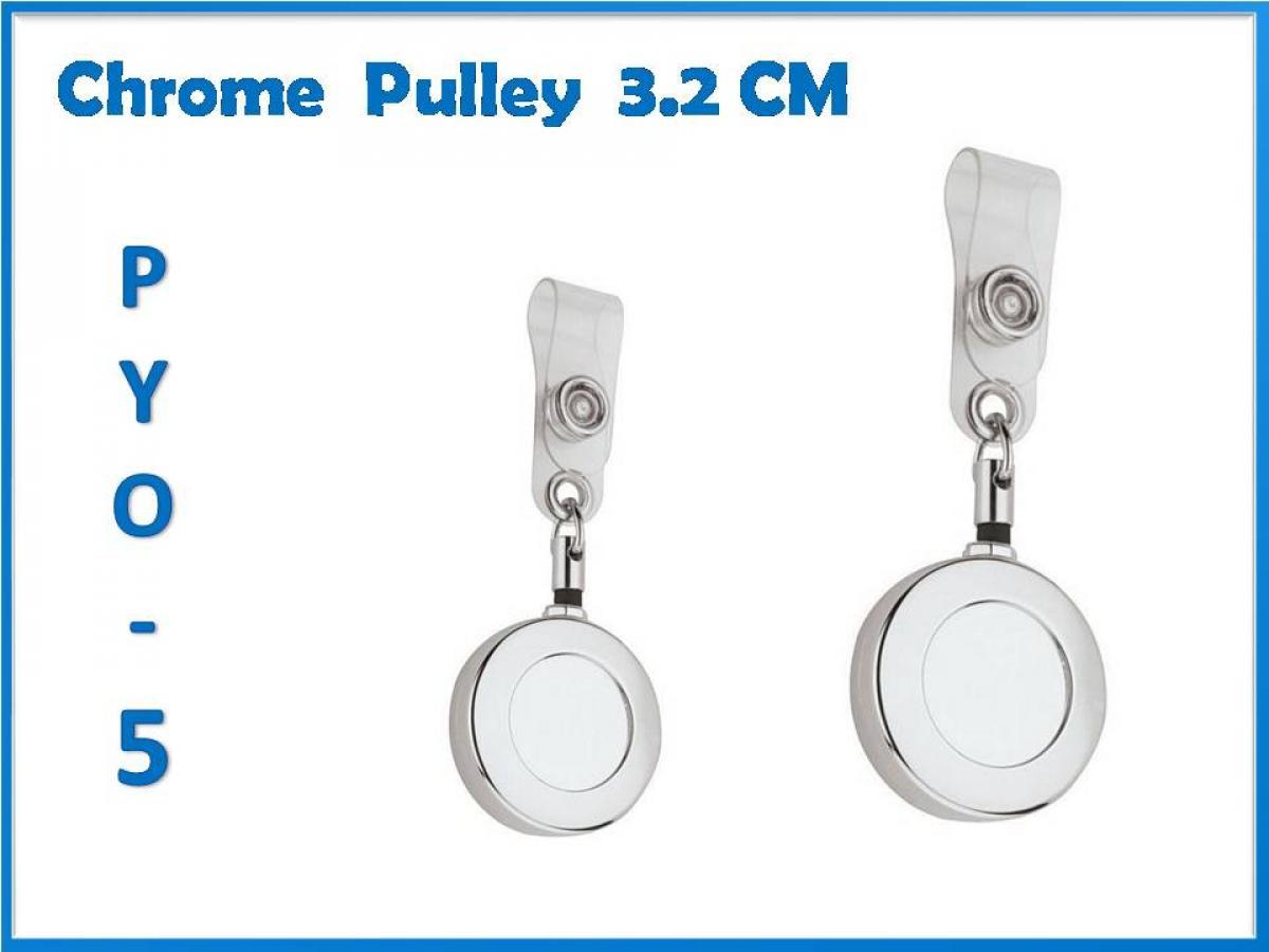 Crome Pulley Keychain