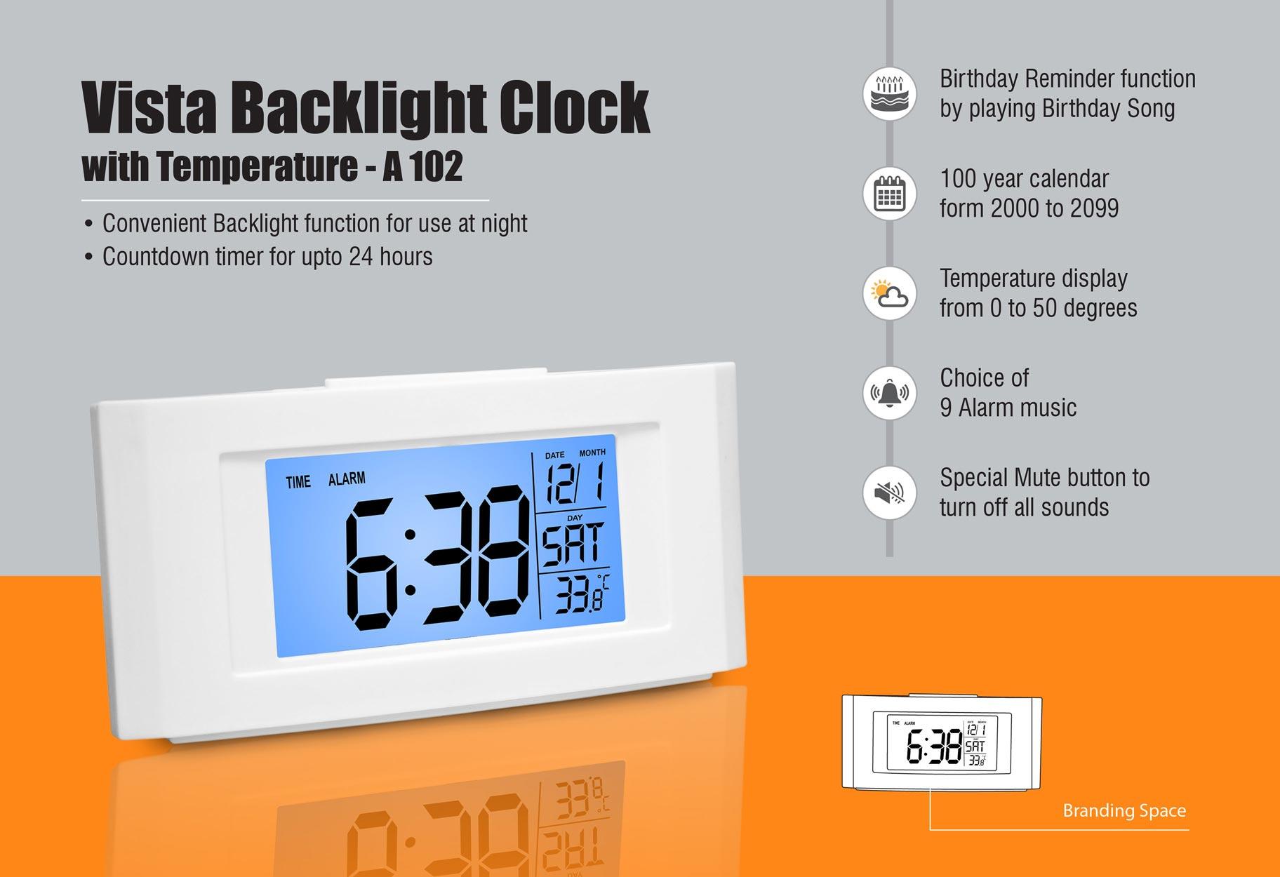 Vista Backlight Clock