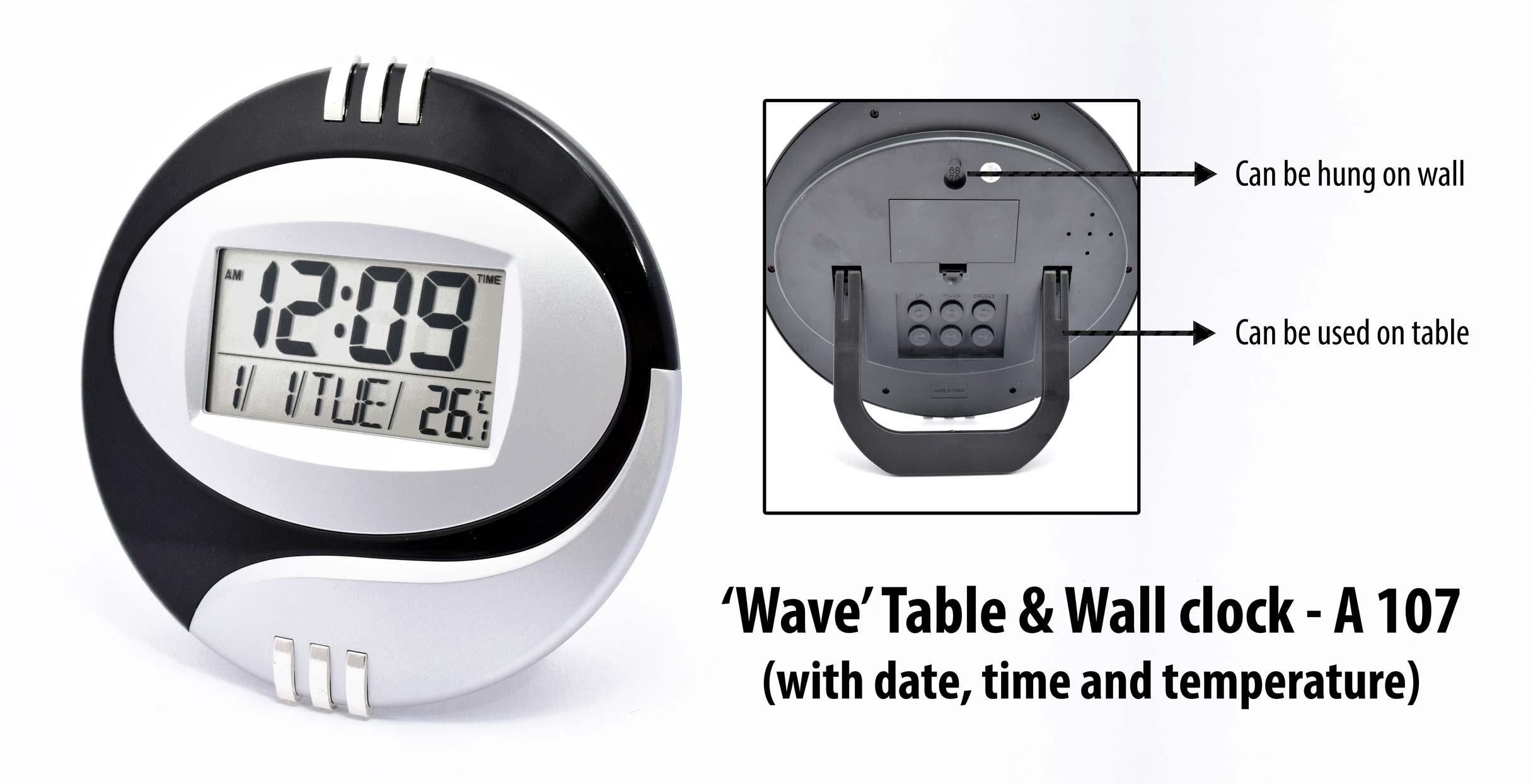 Wave Table And Wall Clock