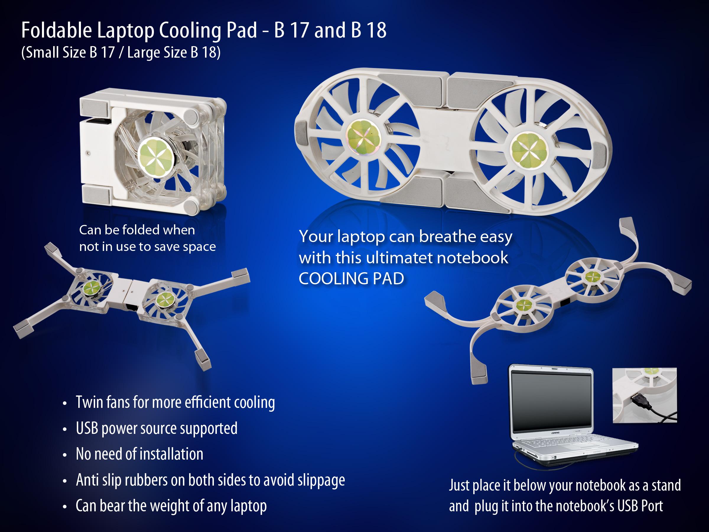Foldable Laptop Cooling Pad