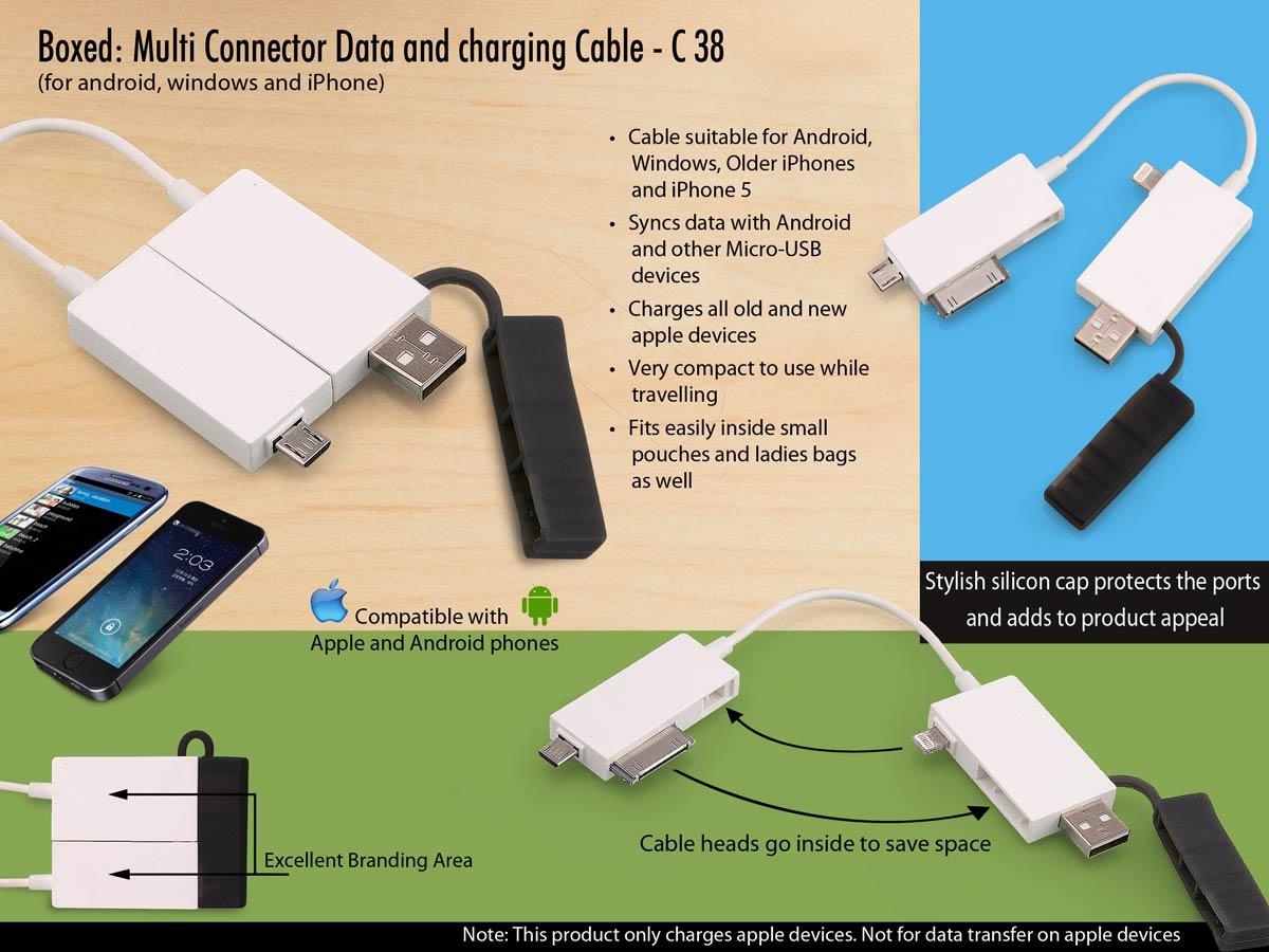 Multi Connector Data And Charging Cable