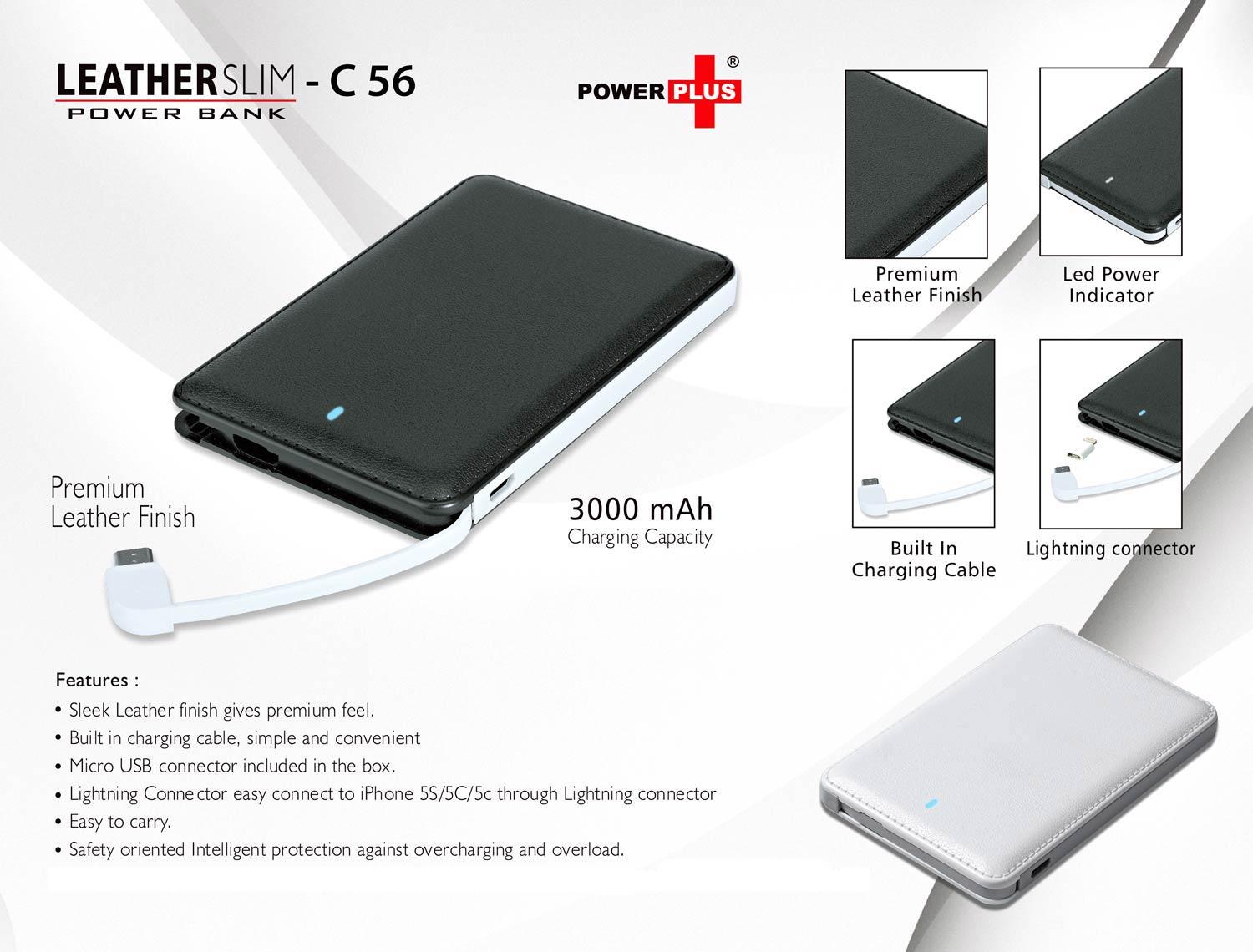 Leather Slim Power Bank