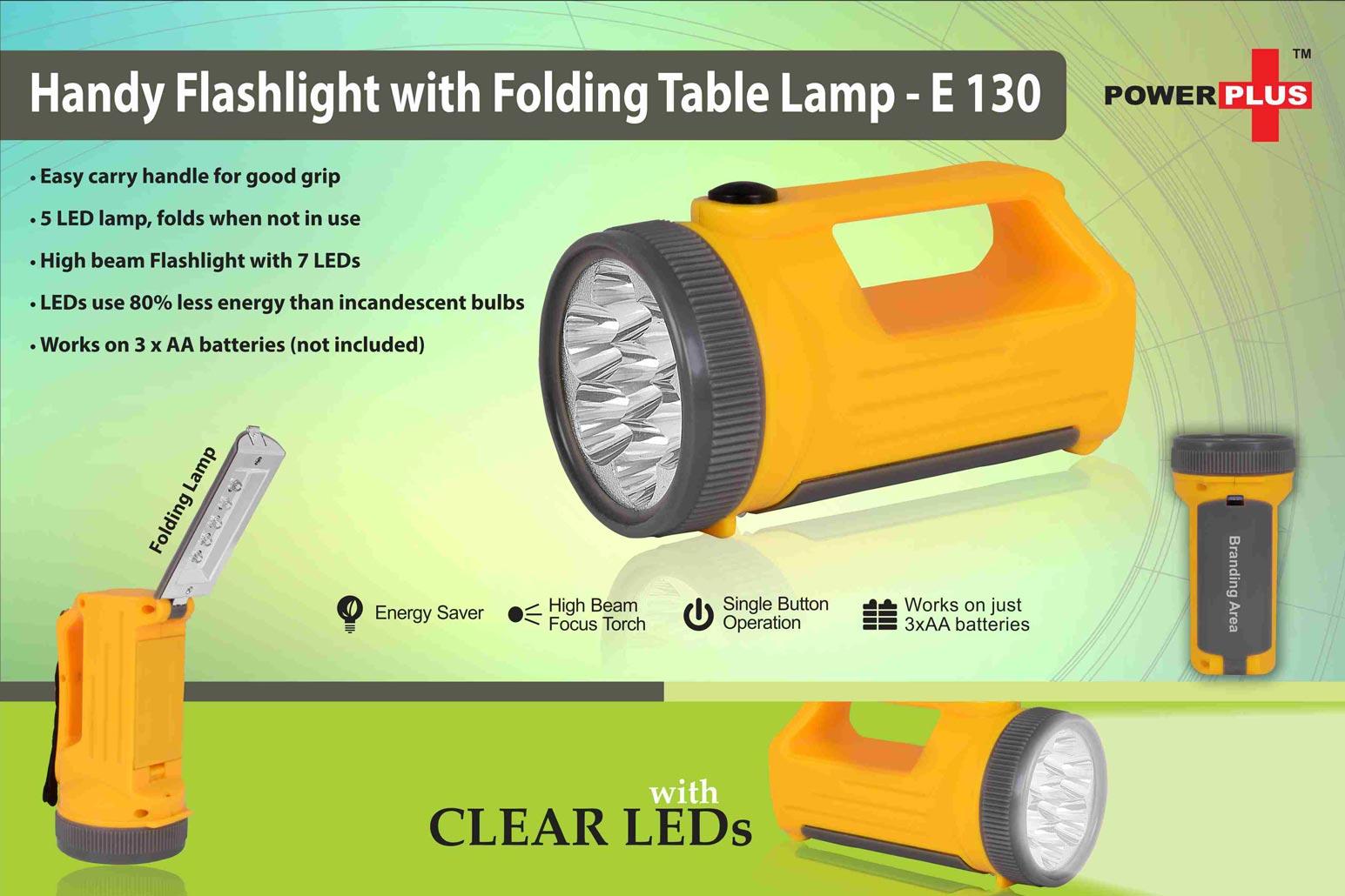 Handy Flashlight With Folding Table Lamp