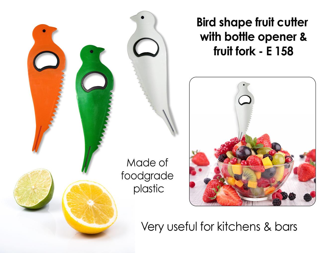 Bird Shape Fruit Cutter With Bottle Opener