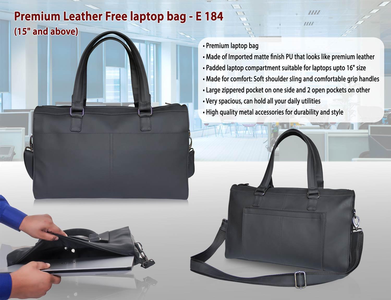 Premium Leather Free Laptop Bag