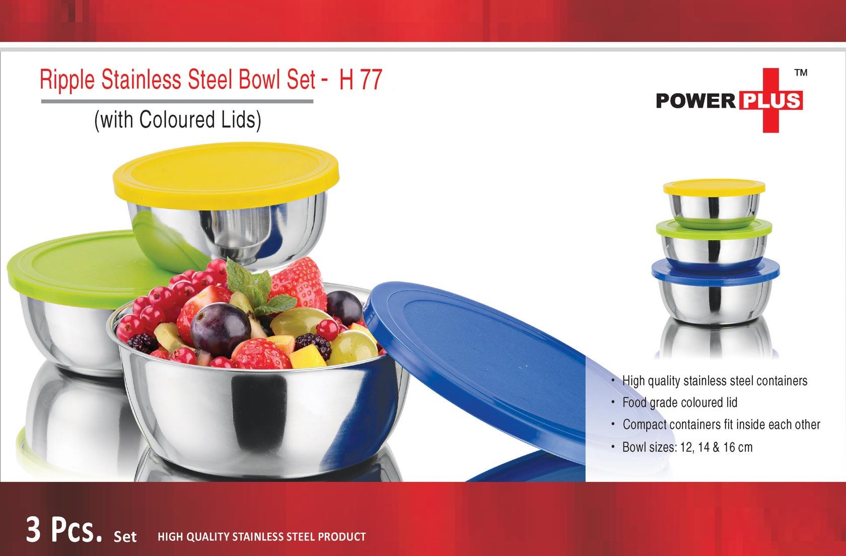 Ripple Stainless Steel Bowl Set