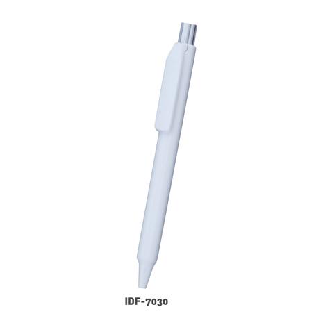 Plastic White Jumbo Clickable Pen