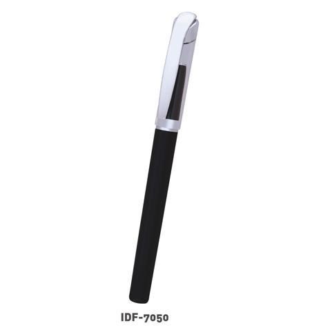 Plastic Black With White Refill Pen