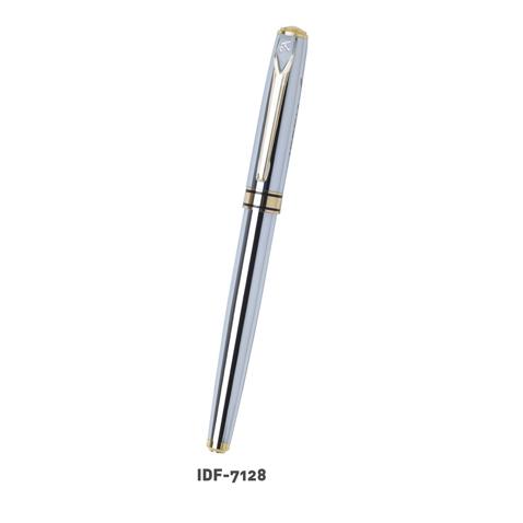 Silver With Gold Stripe Metal Pen