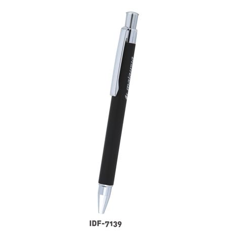 Black With Silver Slim Metal Pen