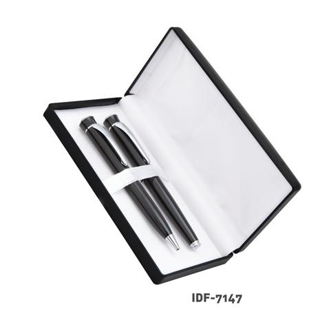 Torch Shape Black Two In One Metal Pen